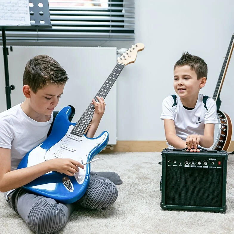 NN EG SET BLU komplektas gitarowy gitara elektrinė s