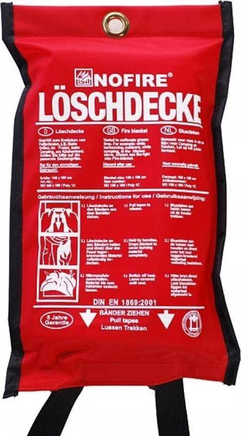 No Fire NOFIRE Löschdecke NO 160x180 POLY 1C im Polybag
