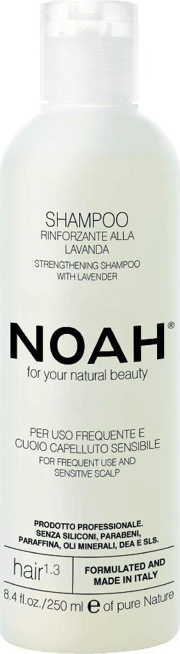 Noah 1.3. Strengthening Šampūnas With Lavender Šampūnas kasdieniam naudojimui, jautriai galvos odai, 250 ml