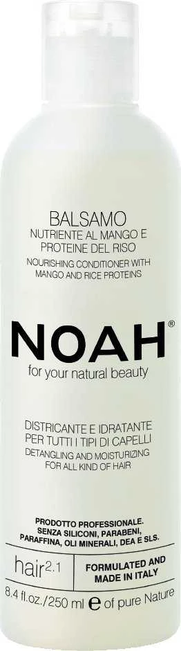 Noah 2.1. maitininantis Conditioner With Mango And Rice Proteins Maitinamasis balzamas lengvinantis plaukų iššukavimą, 250 ml