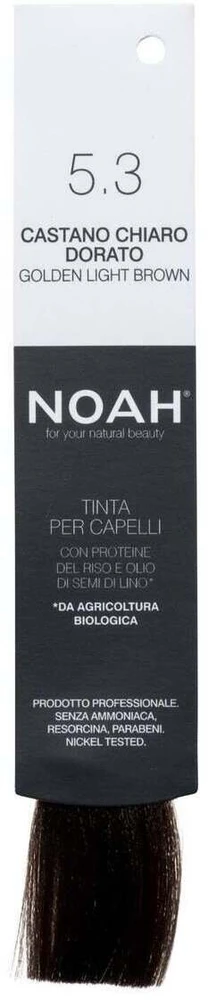 Noah Permanent Hair Colour Permanent Hair Dye 5.3 Golden šviesiai rudas, 140 ml