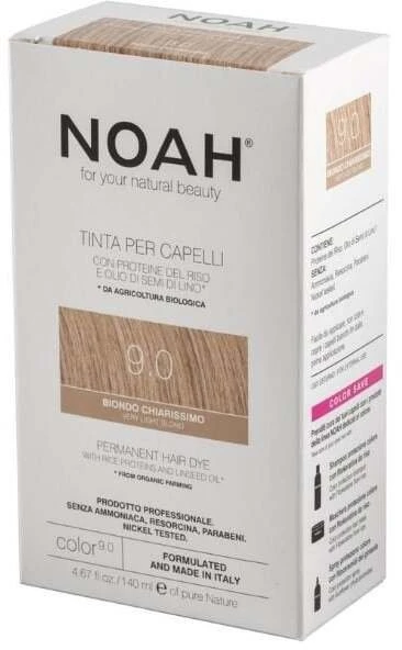 Noah Permanent Hair Colour nuolatiniai plaukų dažai 9.0 labai šviesus blondinas, 140 ml