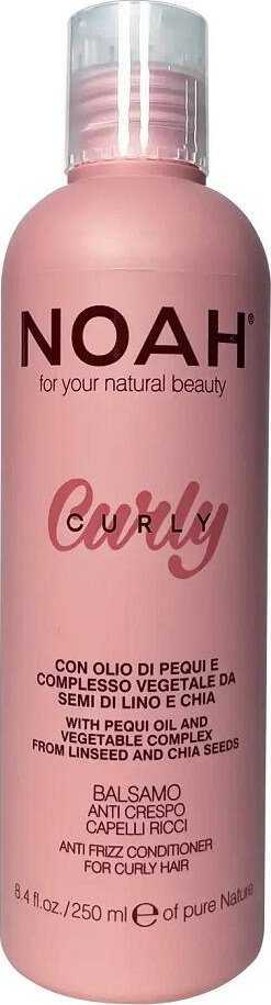Noah Skirtas garbanotiems plaukams Anti Frizz Conditioner Glotninamasis kondicionierius garbanotiems plaukams, 250 ml