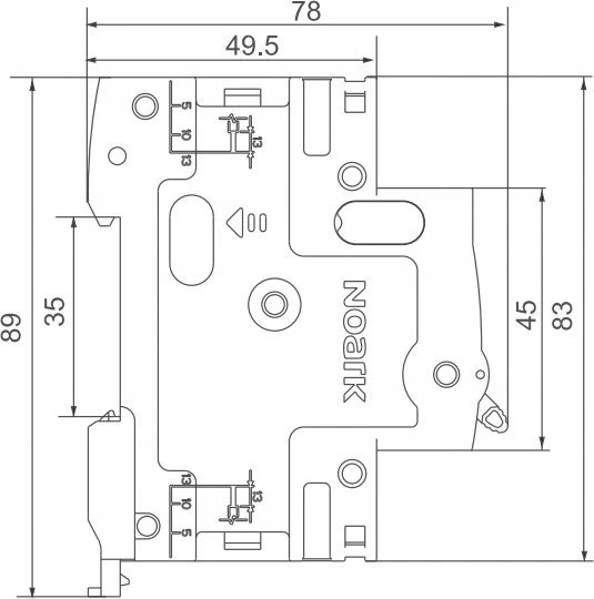 ROZŁĄCZNIK IZOLACYJNY Ex9I125, 3P, 63A, AC NOARK 100876