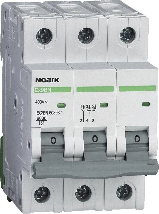 Noark Wyłącznik Automatinis jungiklis 6 kA, charakteristika B, 20 A, 3 polių, 100054