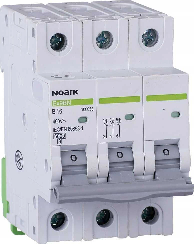 Wyłącznik Automatinis jungiklis 6 kA, charakteristika B, 32 A, 3 polių, 100056