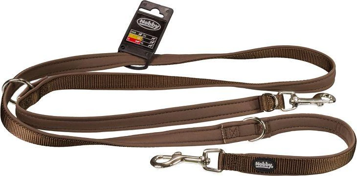 Nobby Classic Preno reguliuojamas pavadėlis S raudonas 200cm 15/20mm