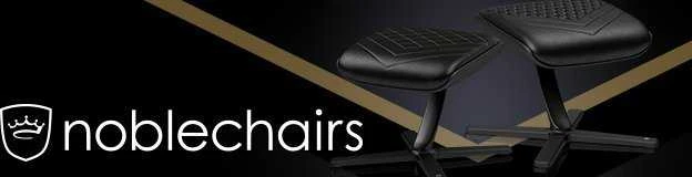 noblechairs Footrest 2 – Real Leather juodos spalvos