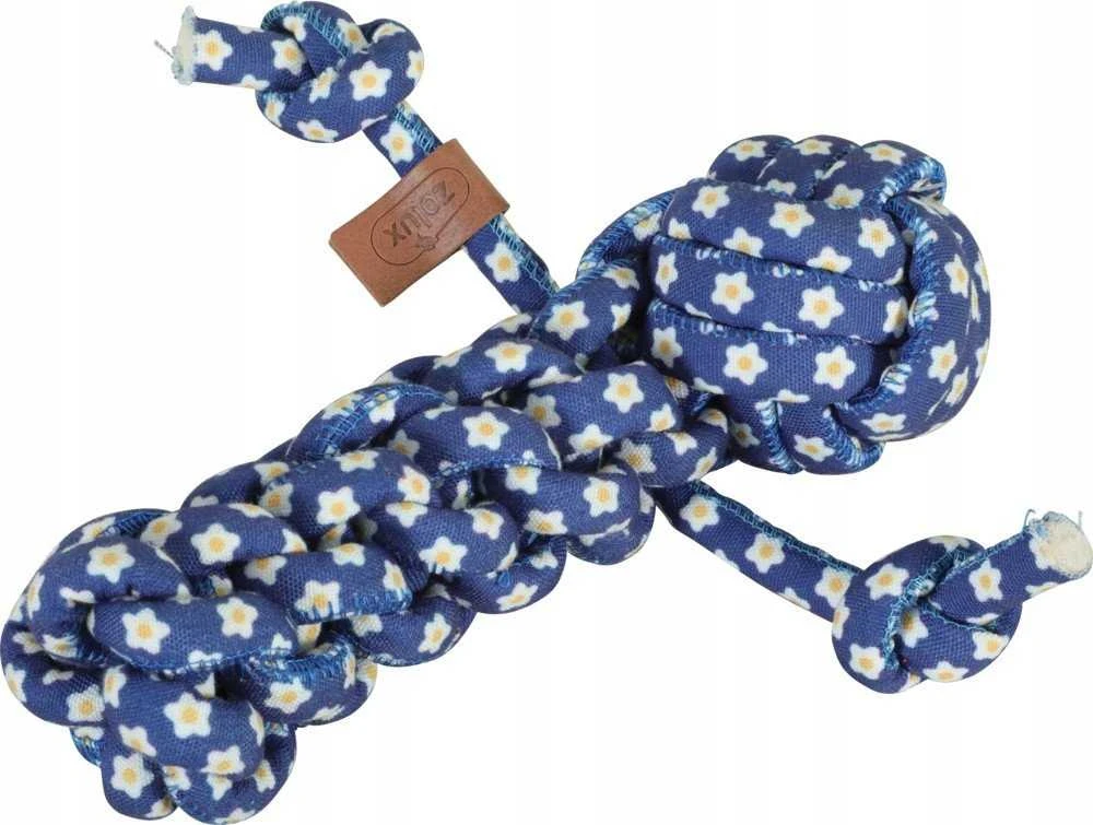 Nobleza ZOLUX Žaislas šuniui kramtymui ludzik sznur Mėlynas FLOWER 22cm