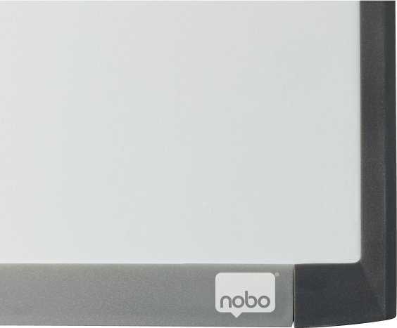 Nobo CombiBoard magnetinė sausai valoma lenta (50/50) su apvaliu dviejų spalvų rėmeliu 585x430 mm