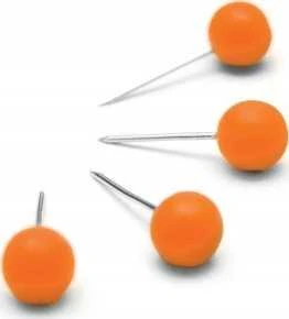 Oranžiniai smeigtukai veltinio lentai