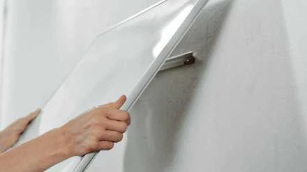 Plieninė baltoji magnetinė lenta Nobo Impression Pro, plačiaekranė 55, 122x69 cm