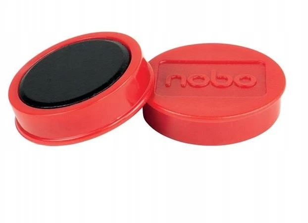Nobo Magnesy 38 mm, raudona, op./4 vnt. (1901452)