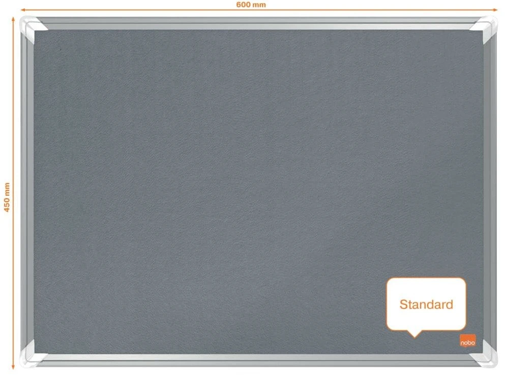 Nobo Nobo filcu lenta Premium Plus, 60x45 cm, pilka