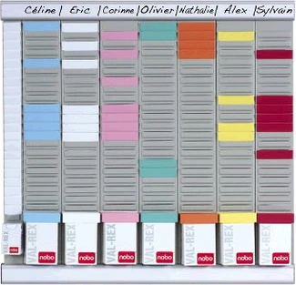 Monthly planner Nobo Sidabras Aliuminis