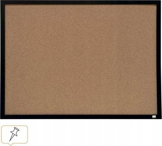 Nobo kamštinė lenta su juodu rėmu 585x430 mm