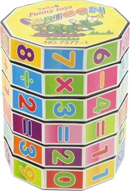 Lean Toys Edukacinis matematinis kubas Cartoon