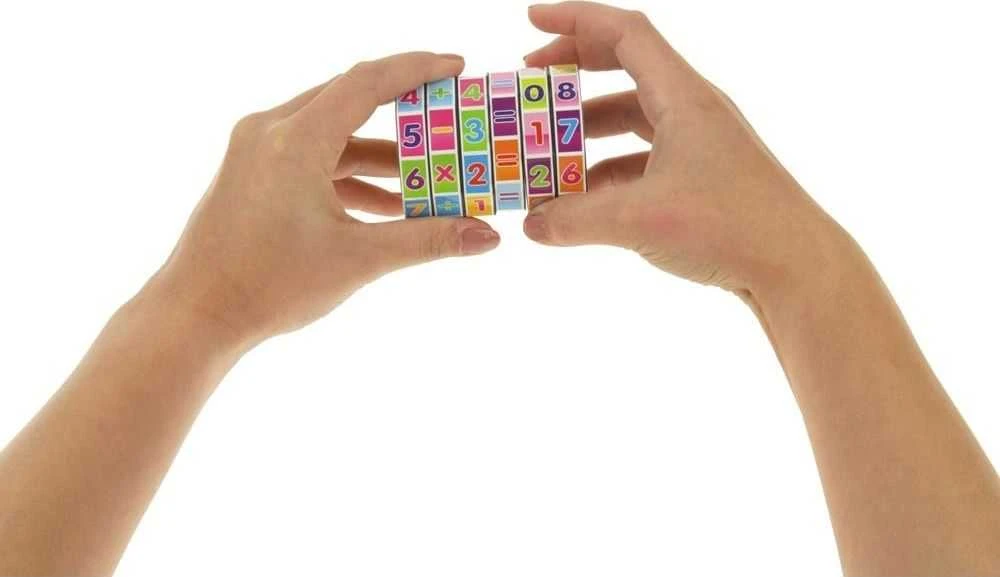 Lean Toys Edukacinis matematinis kubas Cartoon