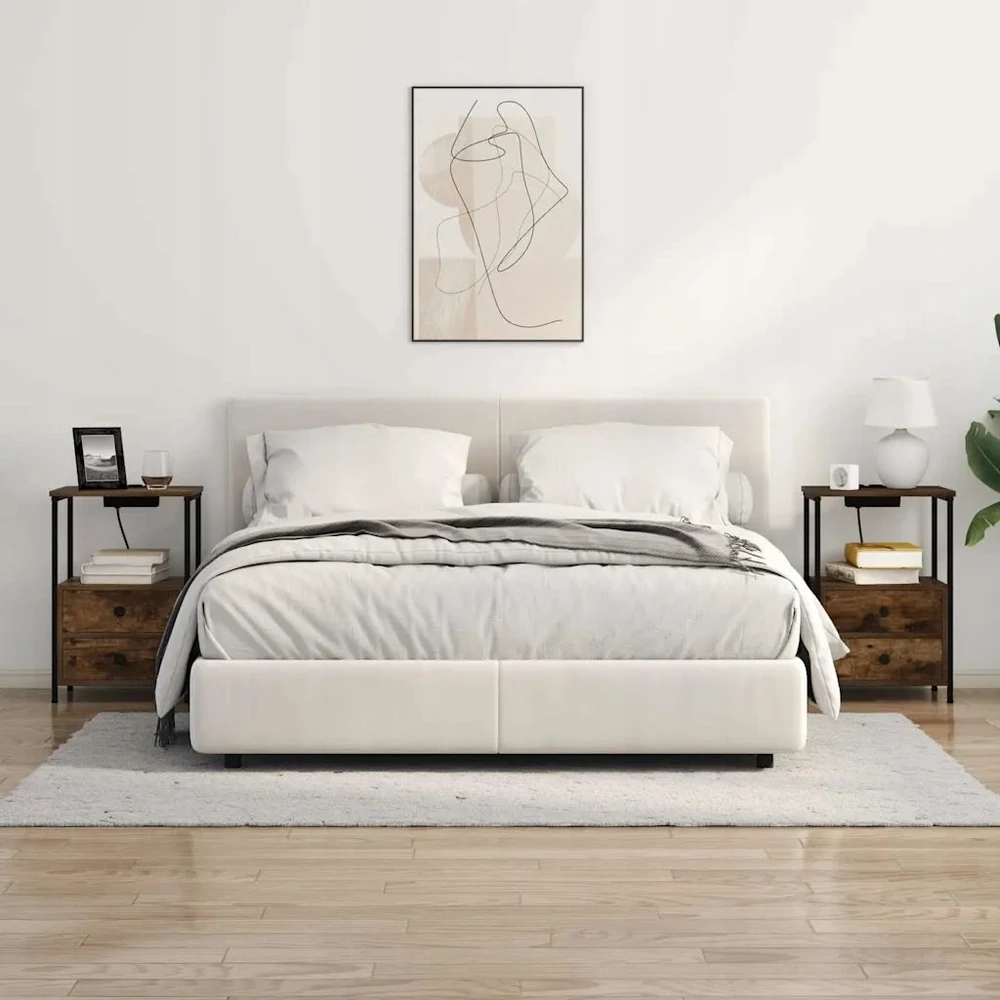 Šalia lovos spintelė Rūkyta ąžuolas 40 x 31 x 60 cm