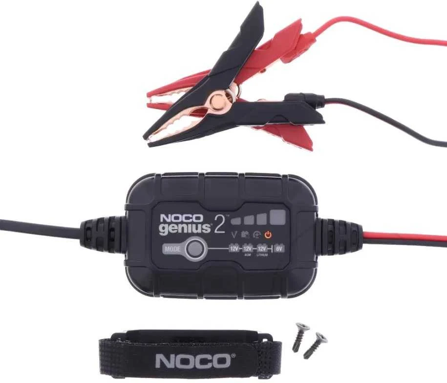 NOCO GENIUS2EU 2A akumuliatoriaus įkroviklis 6V ir 12V, palaikytojas ir desulfatorius