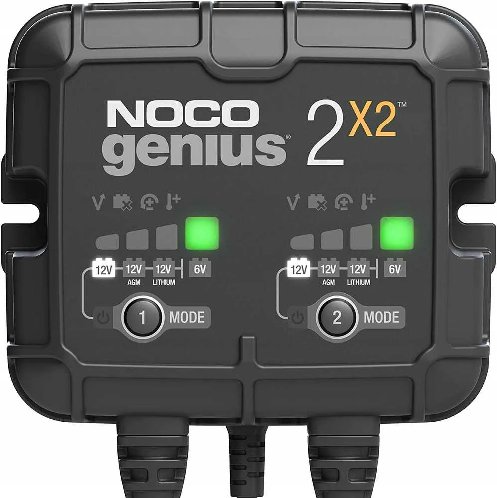 Noco GENIUS2X2 įkroviklis su LED indikacija