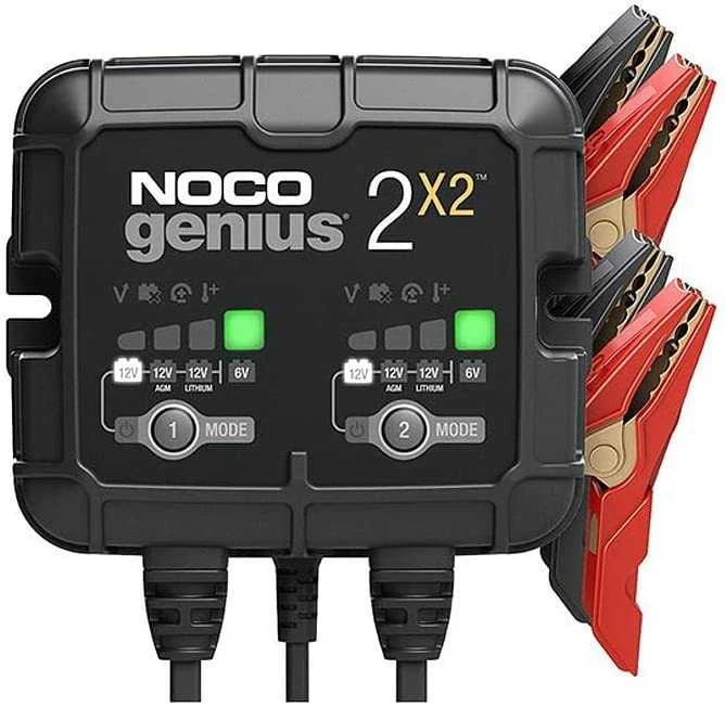 Noco GENIUS2X2 4A 2 bankų akumuliatorių įkroviklis