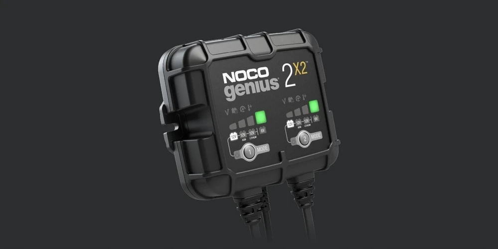 Noco GENIUS2X2 4A 2 bankų akumuliatorių įkroviklis