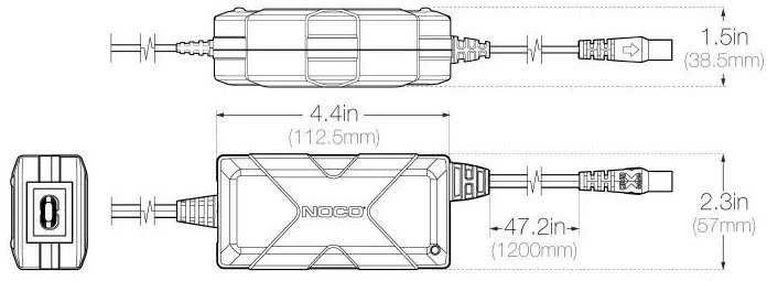Noco XGC4 56W XGC maitinimo adapteris
