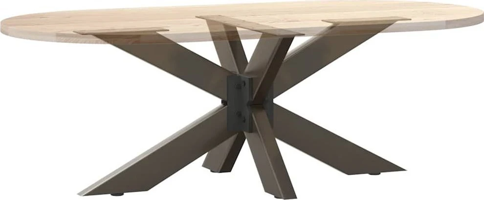 Kavos staliuko koja, voro formos, juoda, 98x58x(42-43) cm, plienas