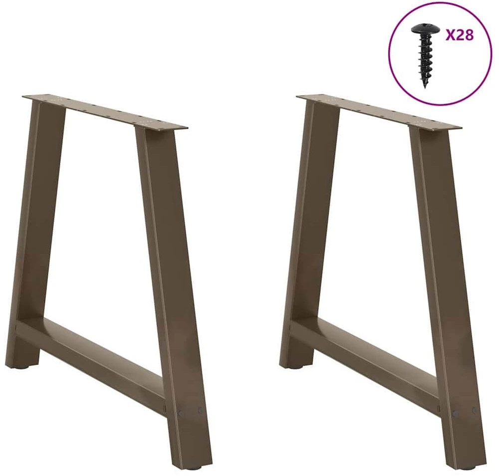 Valgomojo stalo kojelės, A formos, 2 vnt., 100 x (72-73) cm, plienas