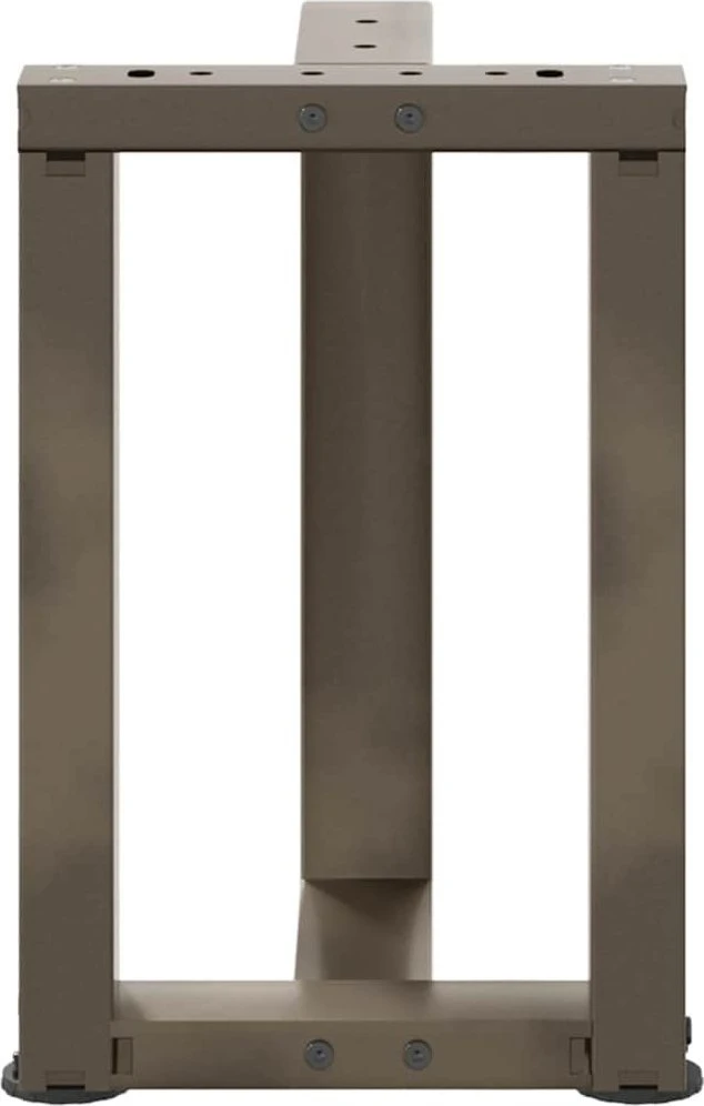 Kavos staliuko kojelės, T formos, 2 vnt., juodos, 28x25x(42-43) cm, plienas