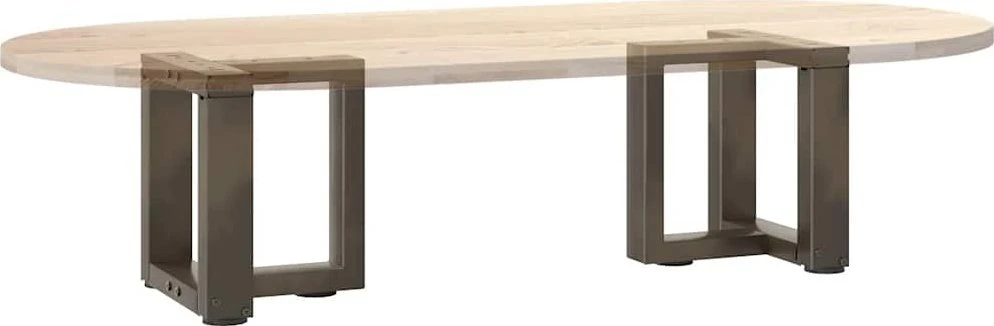 Kavos staliuko kojelės, 2 vnt., juodos, 30x25x(30-31) cm, plienas