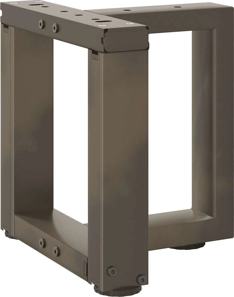 Kavos staliuko kojelės, 2 vnt., juodos, 30x25x(30-31) cm, plienas