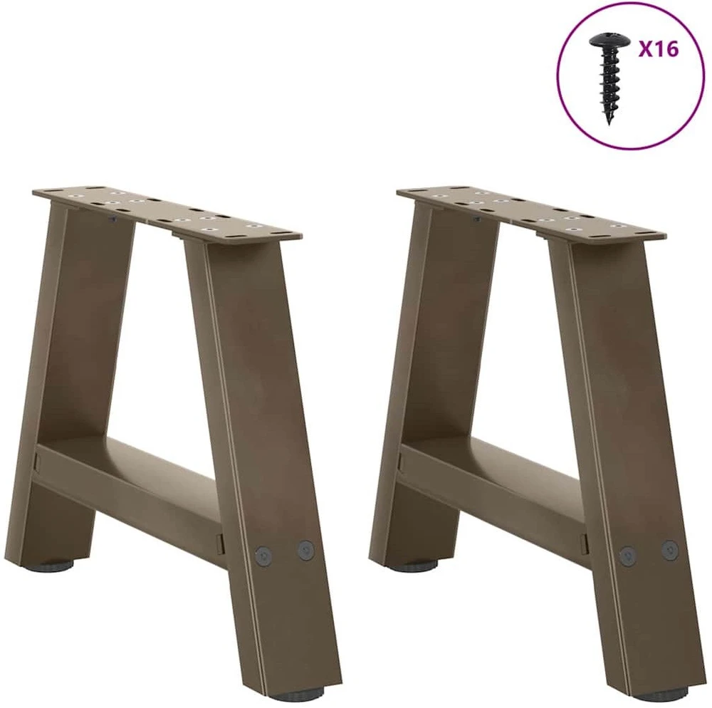 Kavos staliuko kojelės, A formos, 2 vnt., 30x(30-31) cm, plienas