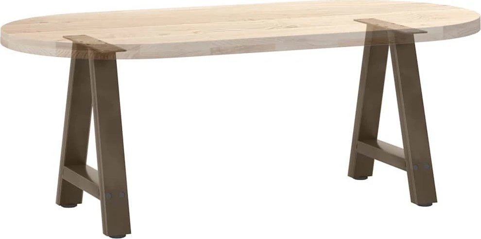Kavos staliuko kojelės, A formos, 2 vnt., 38x(42-43) cm, plienas
