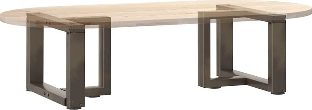 Kavos staliuko kojelės, 2 vnt., juodos, 40x25x(30-31) cm, plienas, T formos