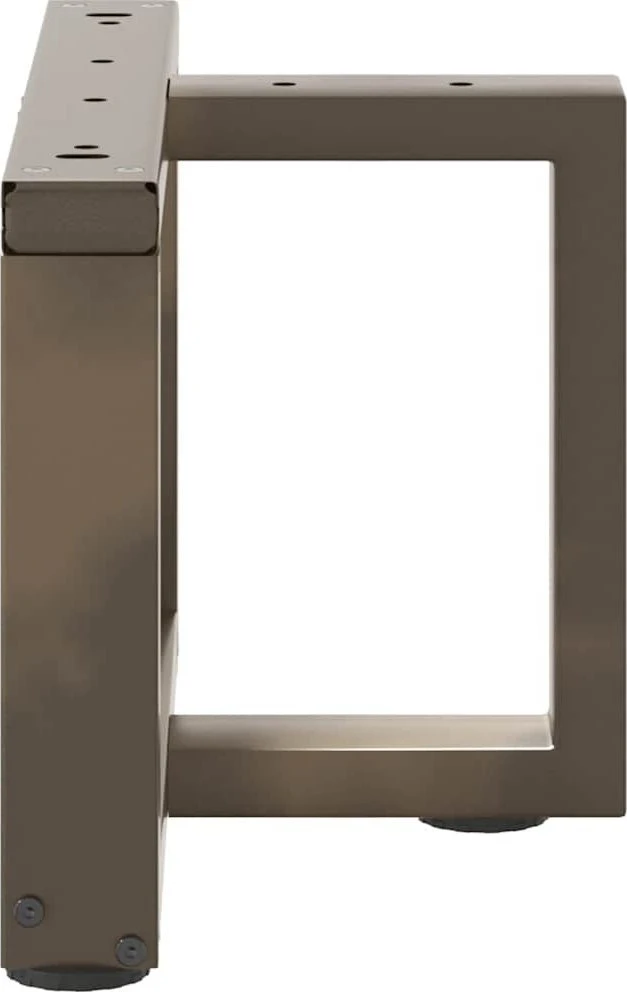 Kavos staliuko kojelės, 2 vnt., juodos, 40x25x(30-31) cm, plienas, T formos