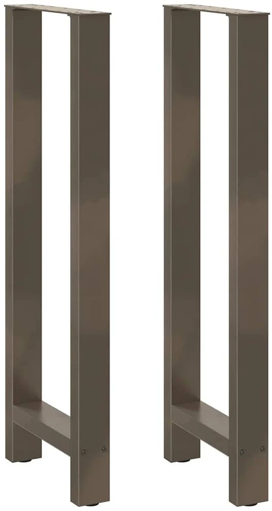 Baro stalo kojos, 2 vnt., 50x(110-111) cm, natūralus plienas