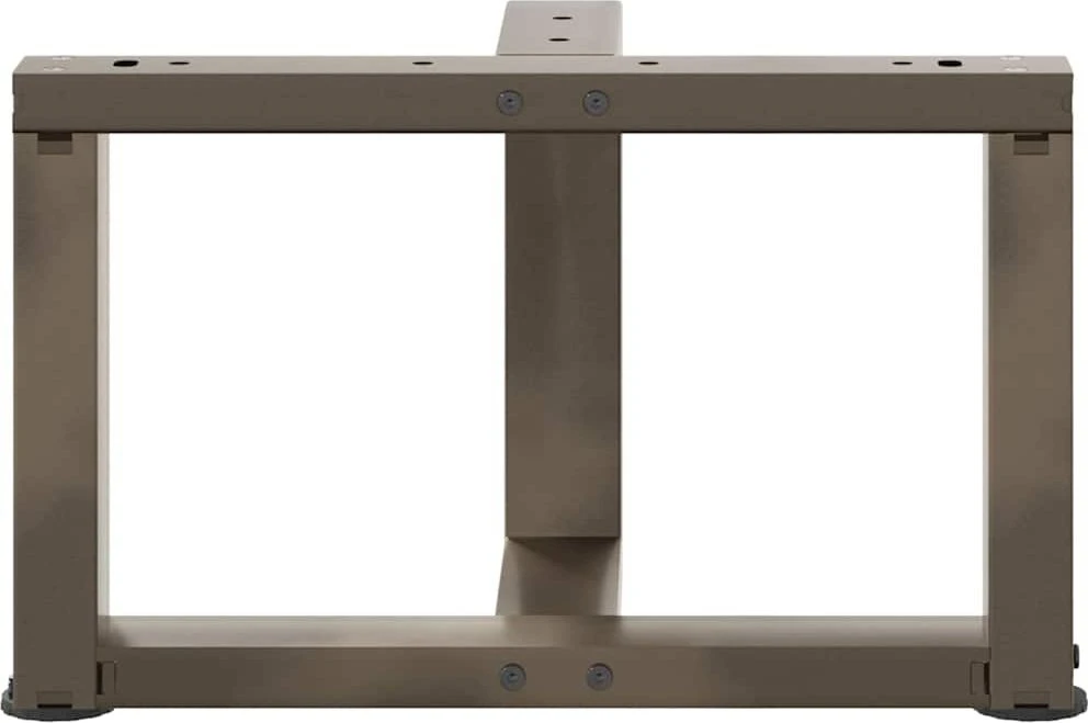 Kavos staliuko kojelės, T formos, 2 vnt., juodos, 50x25x(30-31) cm, plienas