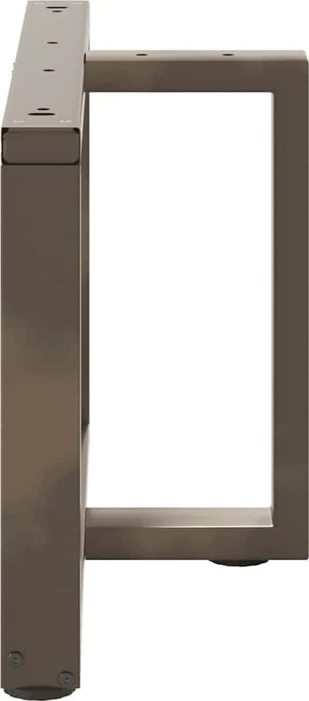 Kavos staliuko kojelės, 2 vnt., juodos, 60x25x(42-43) cm, plienas