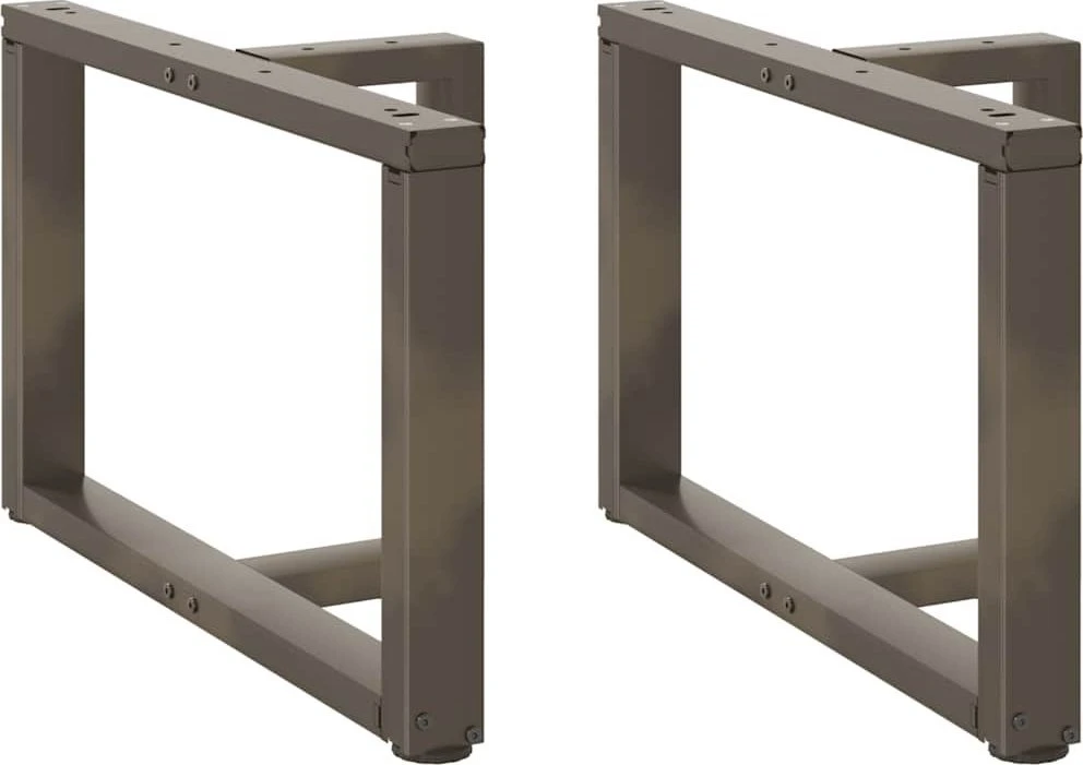 Kavos staliuko kojelės, 2 vnt., juodos, 60x25x(42-43) cm, plienas