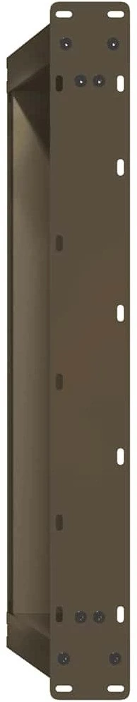 Kavos staliuko kojelės, U formos, 2 vnt., natūralus plienas, 60x(30-31) cm, plienas