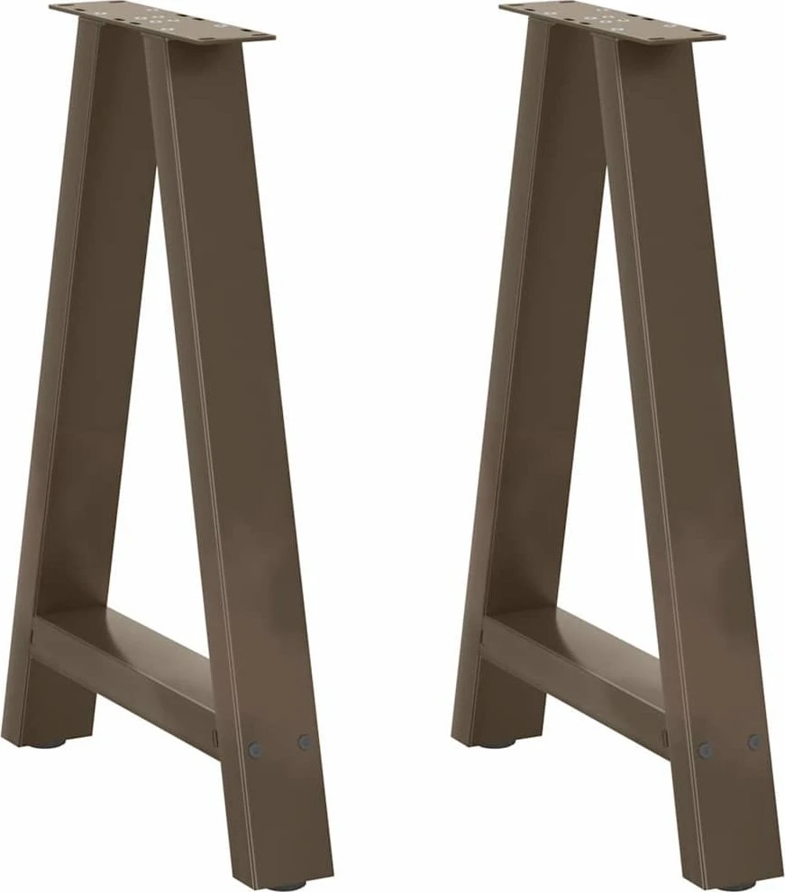 Valgomojo stalo kojelės, A formos, 2 vnt., 60x(72-73) cm, plienas
