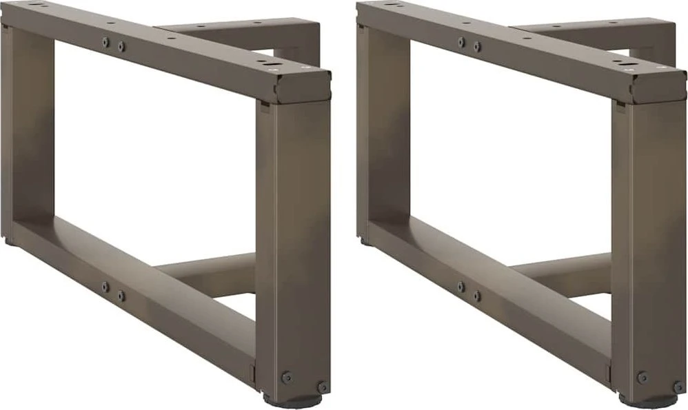 Kavos staliuko kojelės, 2 vnt., juodos, 70x25x(30-31) cm, plienas