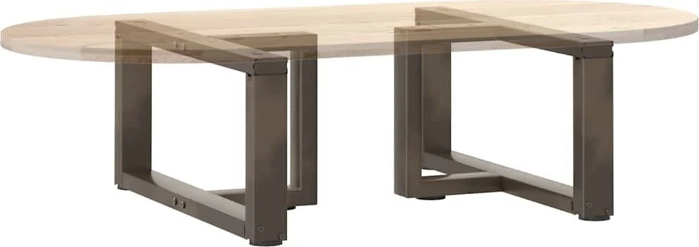 Kavos staliuko kojelės, 2 vnt., juodos, 70x25x(30-31) cm, plienas