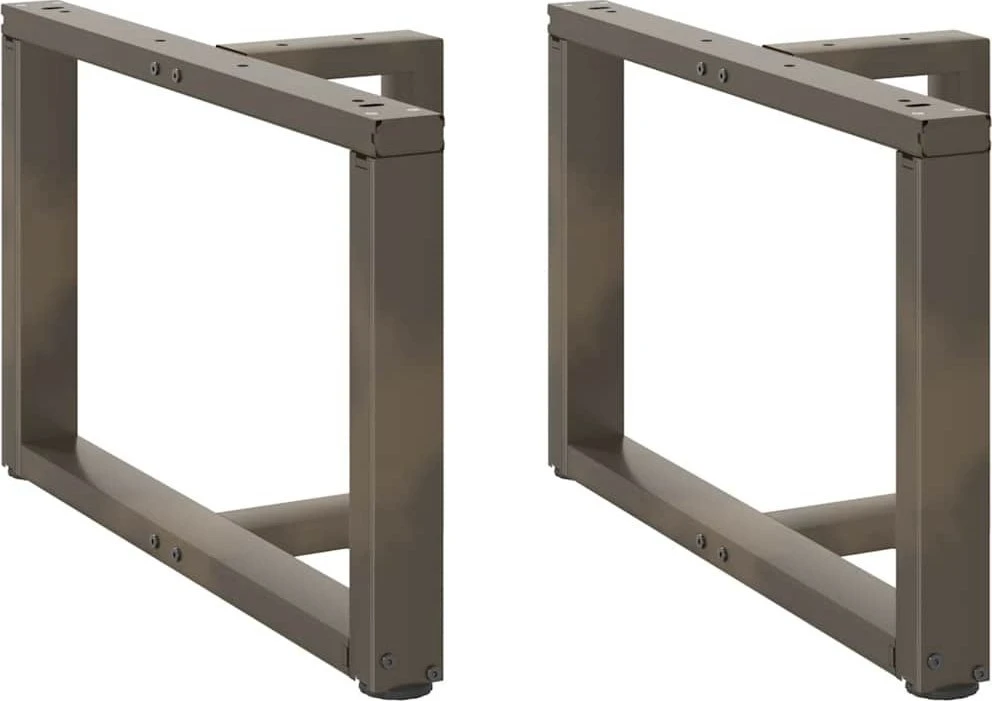 Kavos staliuko kojelės, 2 vnt., juodos, 70x25x(42-43) cm, plienas