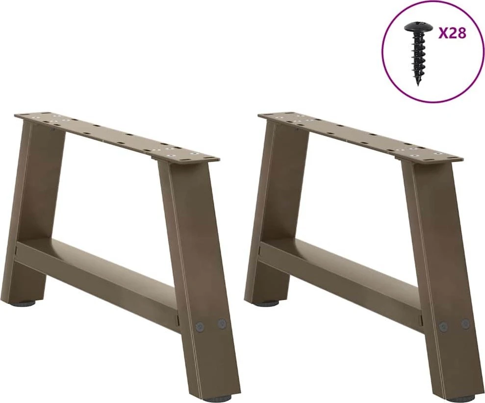 Kavos staliuko kojelės, A formos, 2 vnt., 70x(30-31) cm, plienas