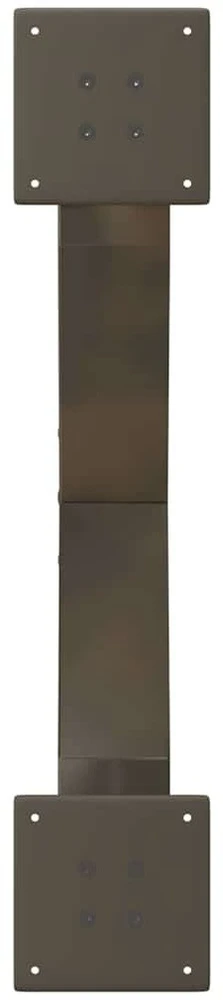 Kavos staliuko kojelės, X formos, 2 vnt., natūralus plienas, 70x(30-31) cm, plienas