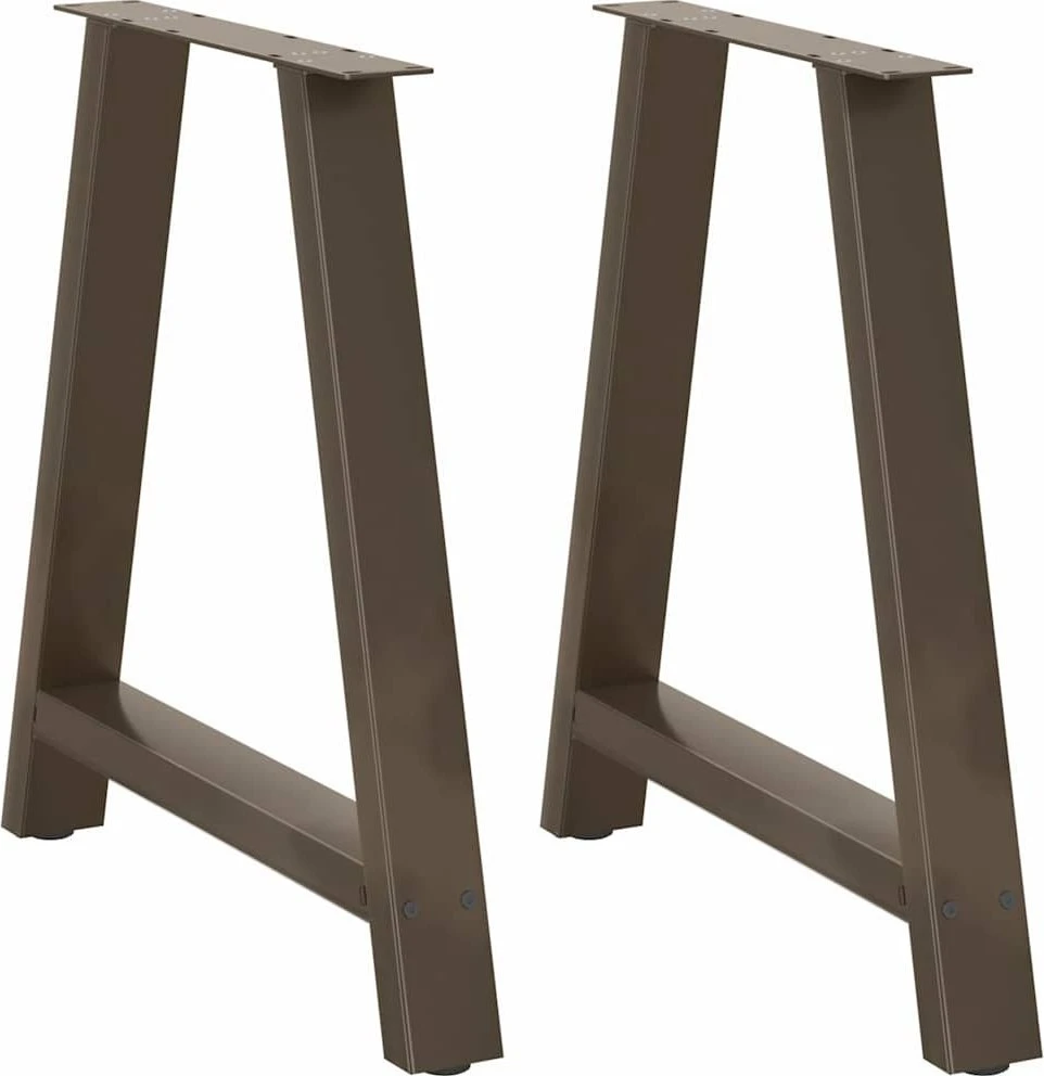 Valgomojo stalo kojelės, A formos, 2 vnt., 80x(72-73) cm, plienas
