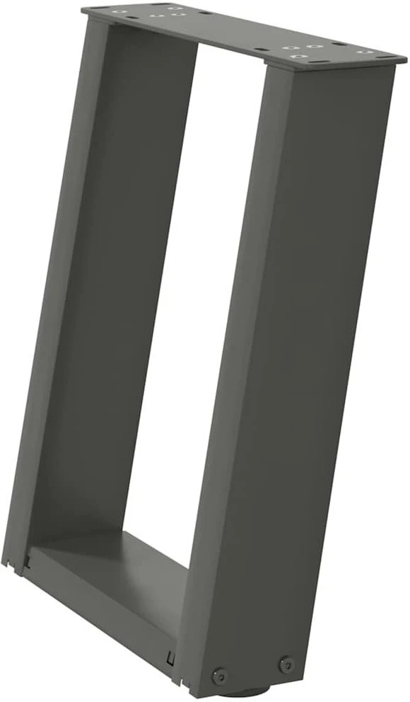 Kavos staliuko kojelės, 2 vnt., antracito spalvos, 28x(42-43) cm, plienas